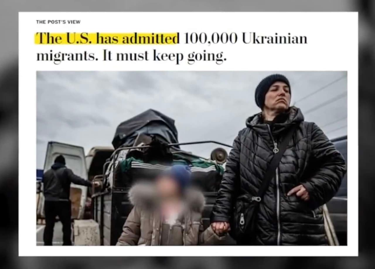 Pasiektas Dž. Baideno tikslas – JAV priėmė 100 tūkst. pabėgėlių iš Ukrainos (svarstoma priimti dar 100 tūkst.)