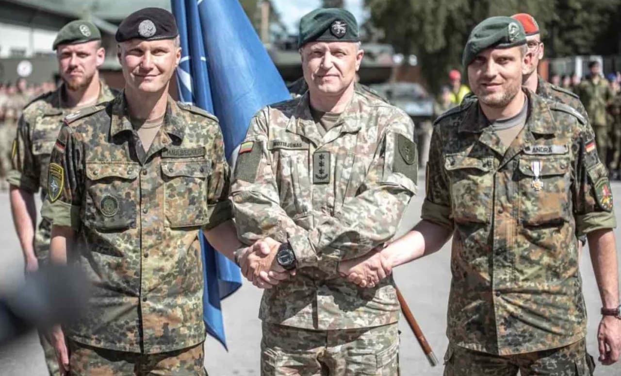 Vokietis lietuviams pažadėjo, kad jei reikės atgrasys, o prireikus, gins Lietuvos teritoriją