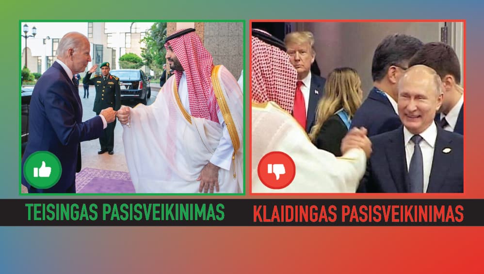 Arabas vienaip sveikinasi su amerikiečiu, kitaip su rusu (gyvybiškai svarbių elgsenos ir higienos taisyklių ATMINTINĖ)