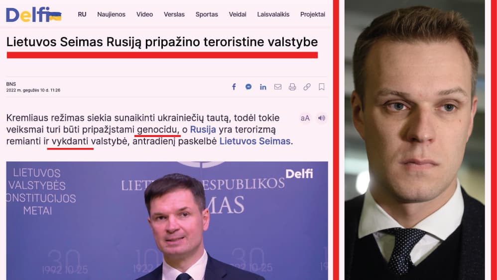 G. Landsbergis (dešinėje).