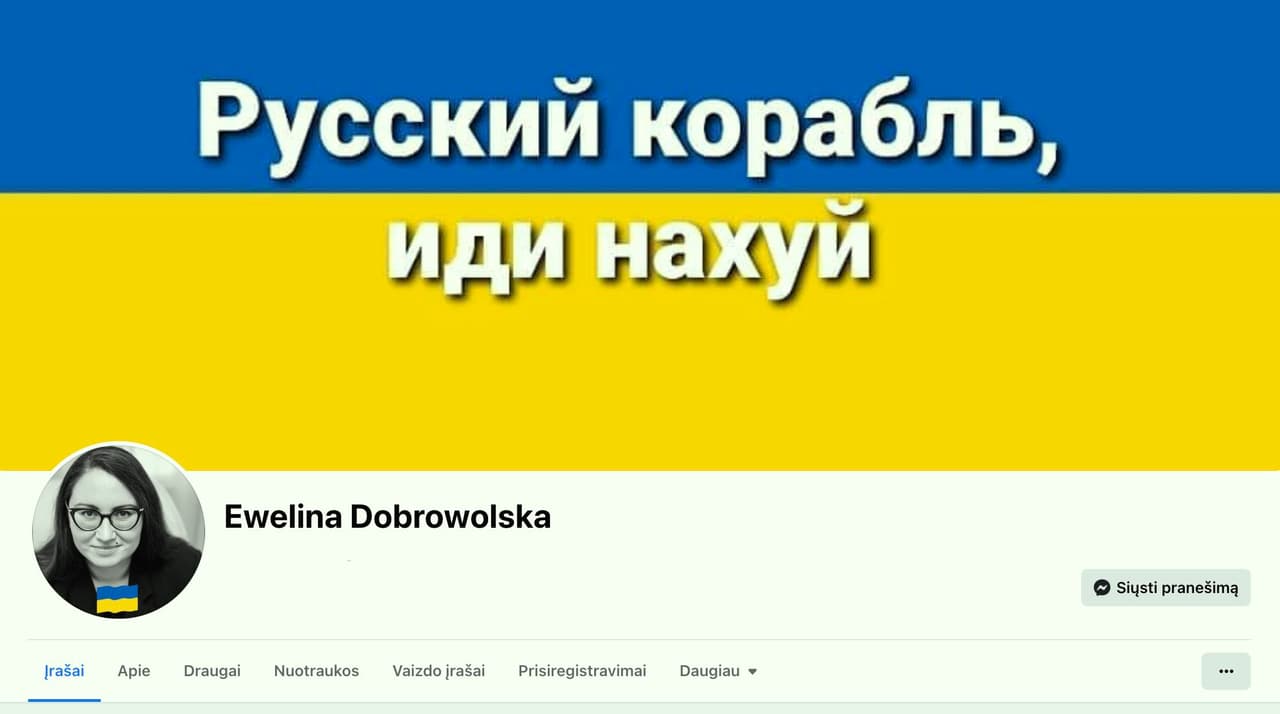 Ewelina Dobrowolska leidžia Kremliaus propagandistų pagalbininkui slėpti finansavimo šaltinius?