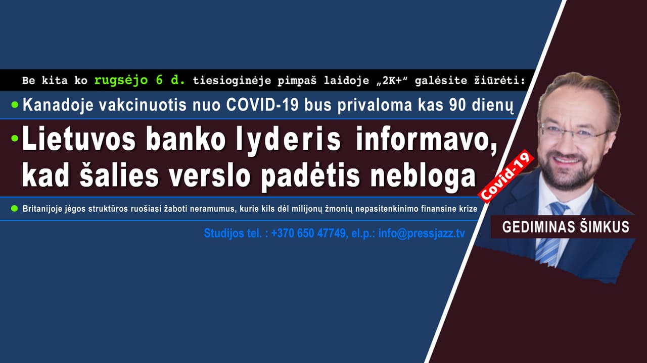 Lietuvos banko lyderis informavo, kad šalies verslo padėtis nebloga, net lašinukais apaugus