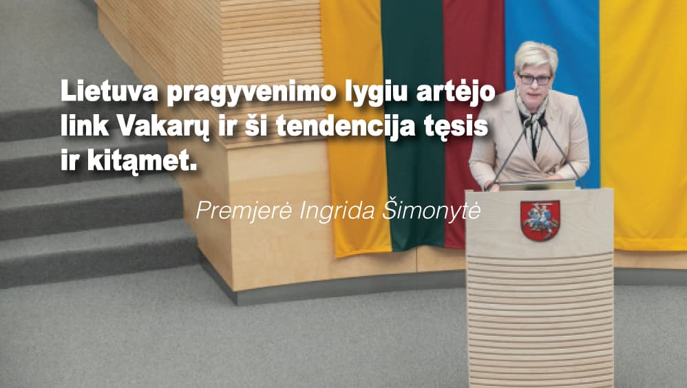 Šimonytė,nepaisant iškylančių iššūkių, toliau vykdys savo pareigą dirbti gyventojų gerovei