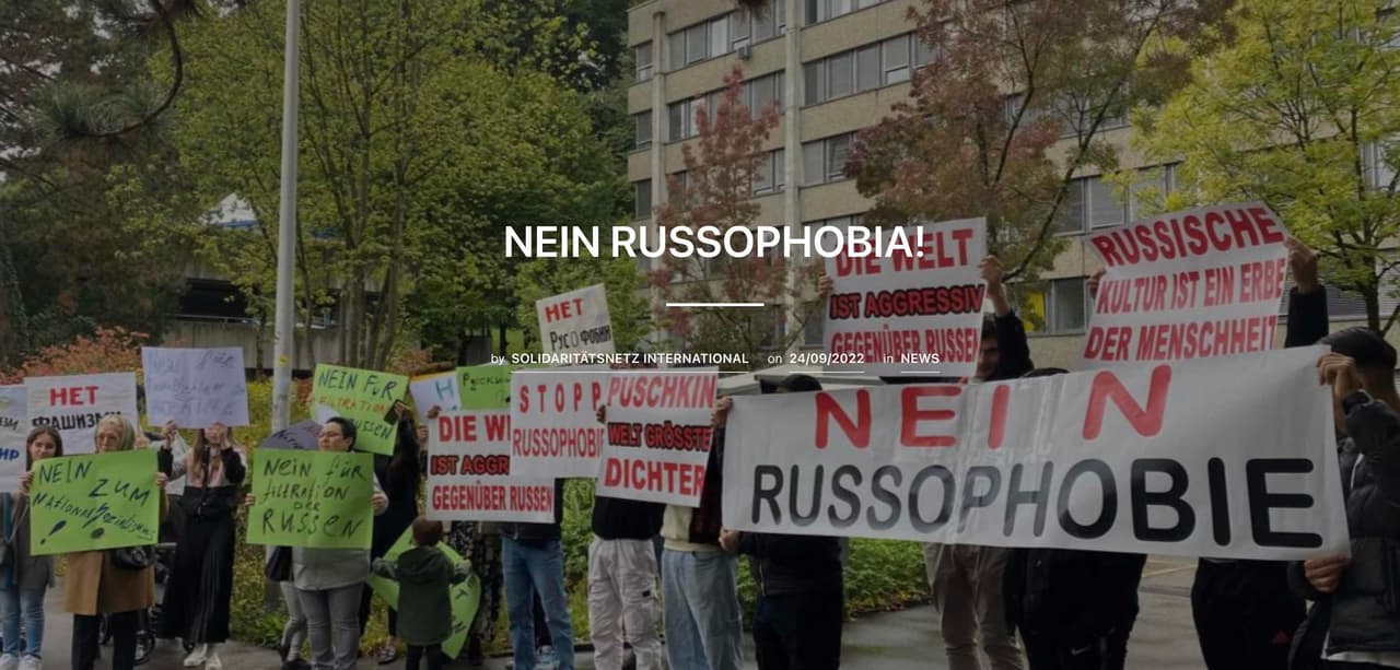 Šveicarijoje – NEIN RUSSOPHOBIA!