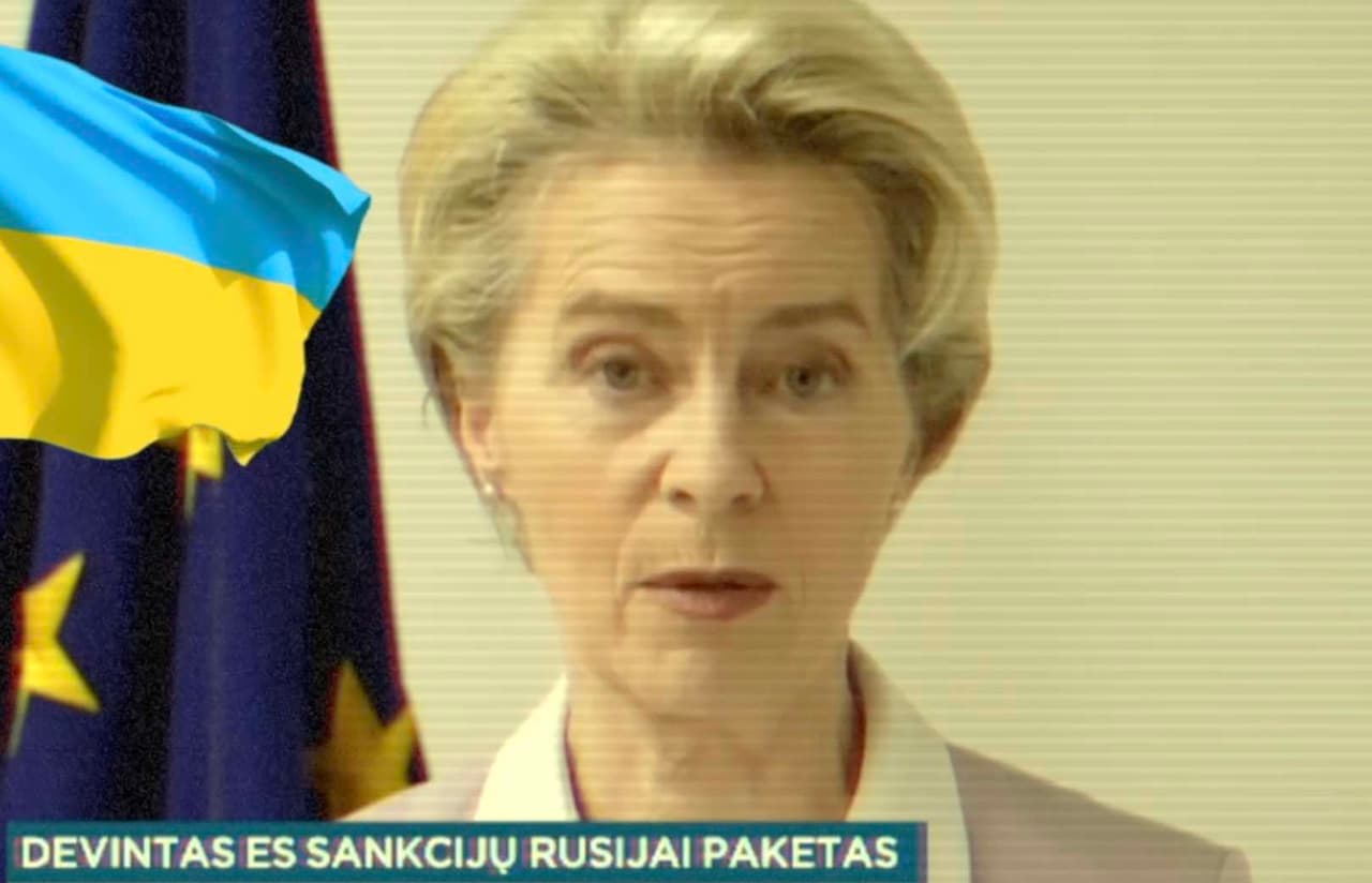 EK pirmininkė pristatė ilgai Lietuvos žmonių lauktą 9-ąjį sankcijų paketo Rusijai projektą