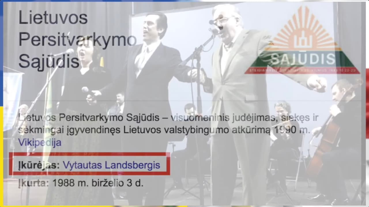 Muzikinis istorinis filmas apie Sąjūdžio įkūrėją, Lietuvos prezidentą Vytautą Landsbergį