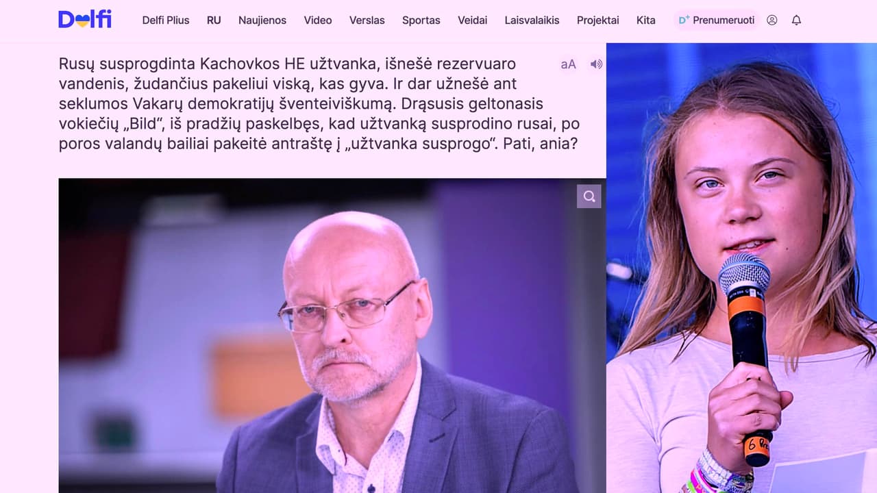 Sovietinis propagandistas ėmė cituoti Gretą Tunberg