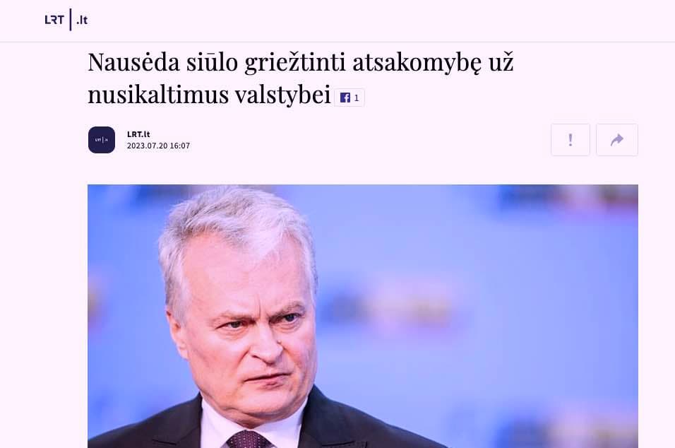 Nausėdos kantrybė išseko – valstybės vidaus priešams nusiuntė itin stiprų signalą