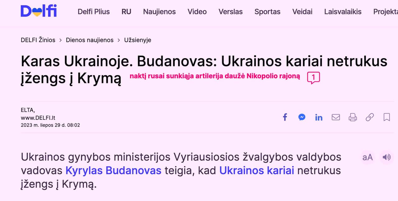 Netrukus bus pradėtas vaduoti Krymas