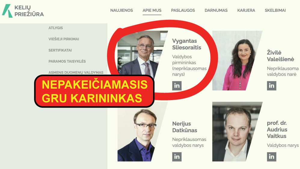 GRU karininko Vyganto Sliesoraičio prižiūrimi Lietuvos keliai, vis dar susiduria su problemomis