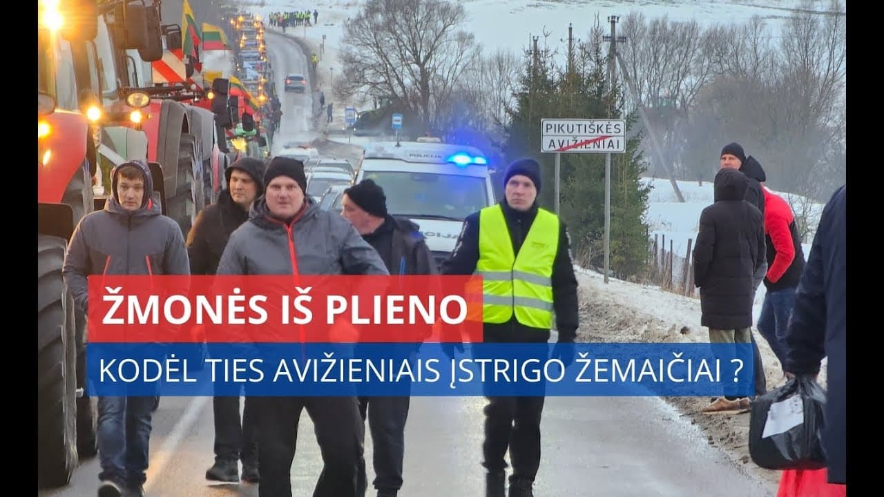 Prie Vilniaus buvo įstrigę 158 traktoriai