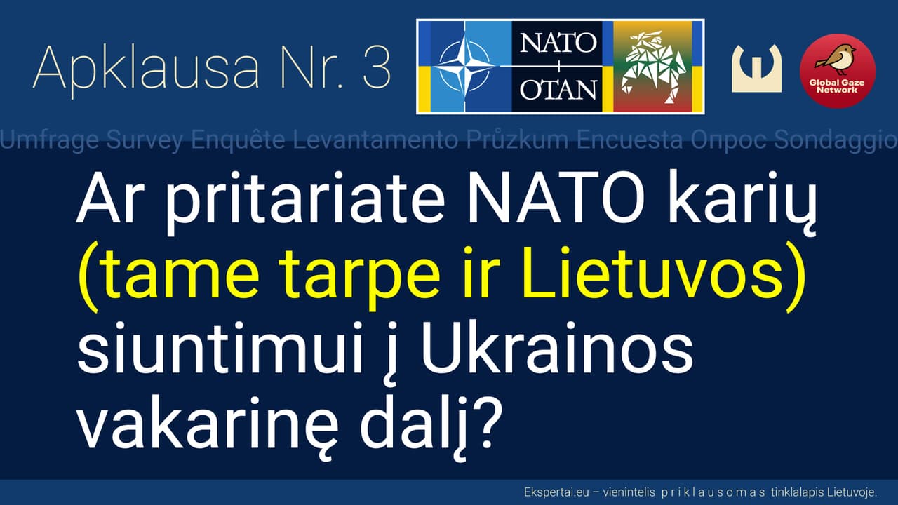 Aiškėja, kad Lietuvos gyventojai spyriojasi idėjai oficialiai siųsti Lietuvos karius į Ukrainą