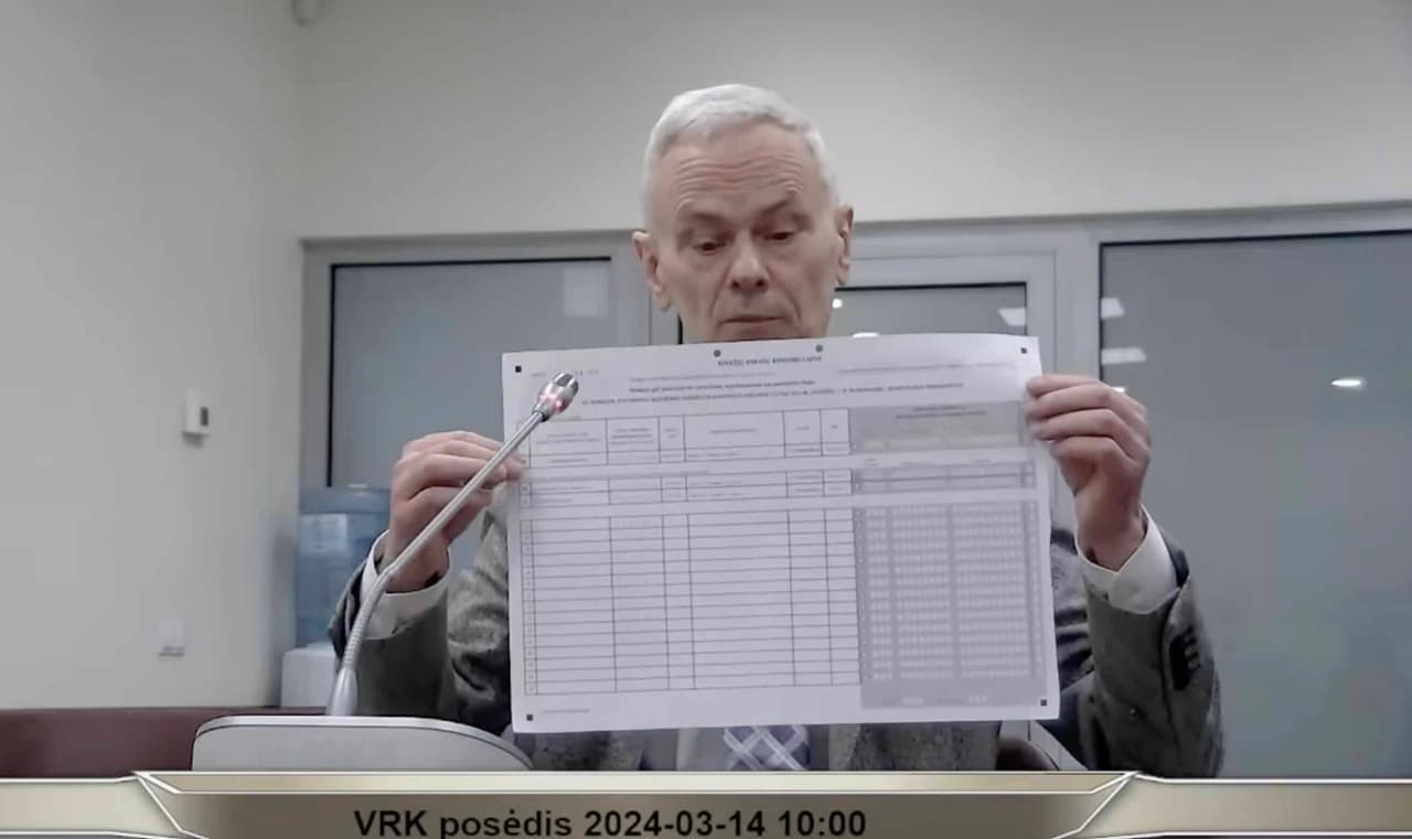 Be komentarų. Landsbergių VRK 2024 m. kovo 14 d. posėdžio fragmentas – darbotvarkės svarstymas