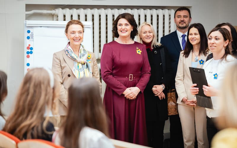 Pirmoji valstybės ponia Diana Nausėdienė Ukrainos centre susitiko su Europos Tarybos (ET) Generaline Sekretore Marija Pejčinović Burić.