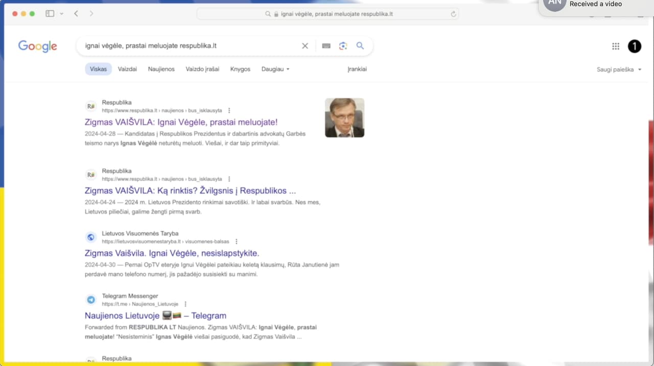 Iš Z. Vaišvilos straipsnio „Ignai Vėgėle, prastai meluojate“, tinklalapyje respublika.lt, teliko tik baltas lapas