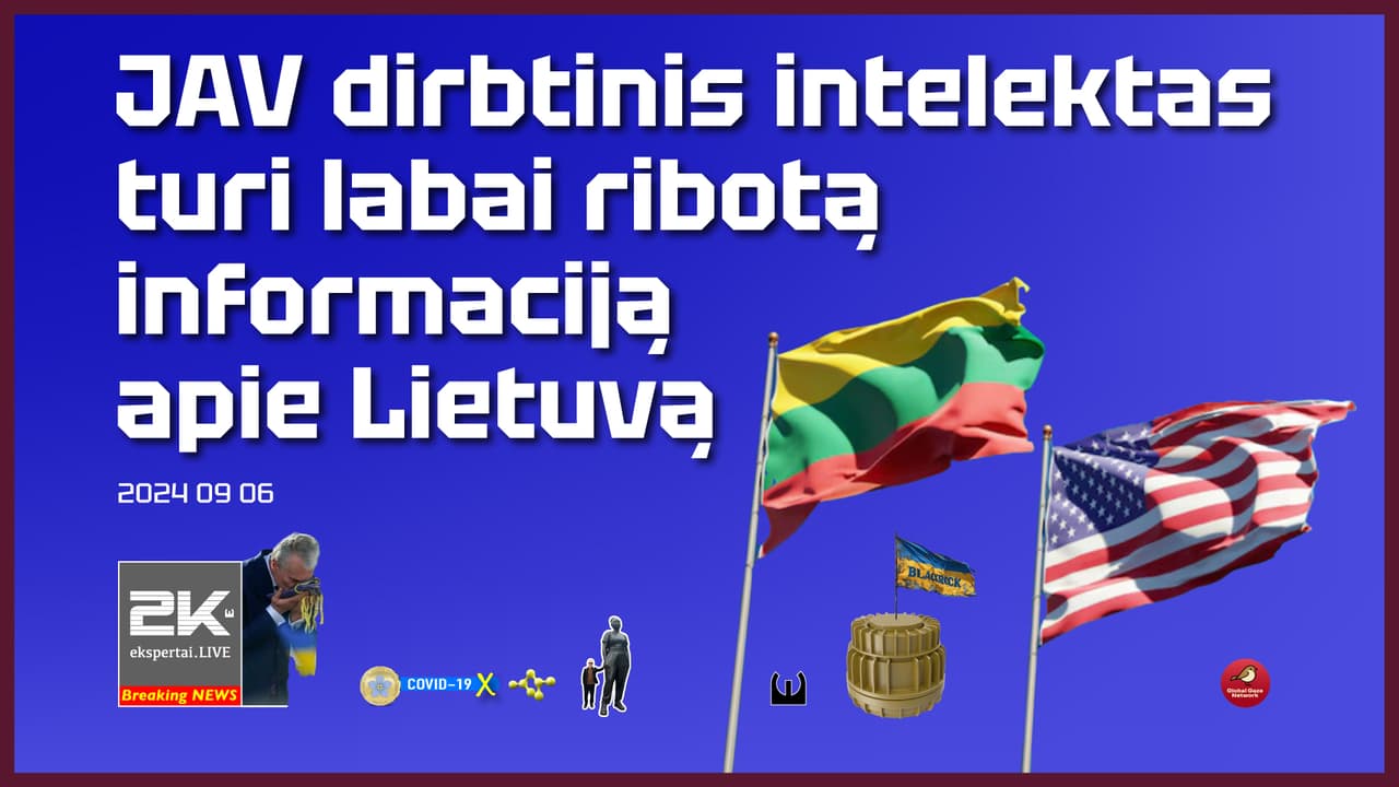 Lietuva turėtų pademonstruoti lyderystę ir patobulinti JAV dirbtinį intelektą