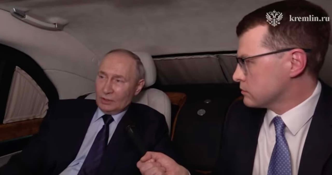 Putino interviu automobilyje