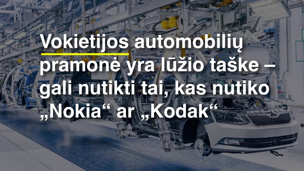 Čiaudi Vokietijos automobilių pramonė, tačiau Rusijos atgrasymas išlieka prerogatyva