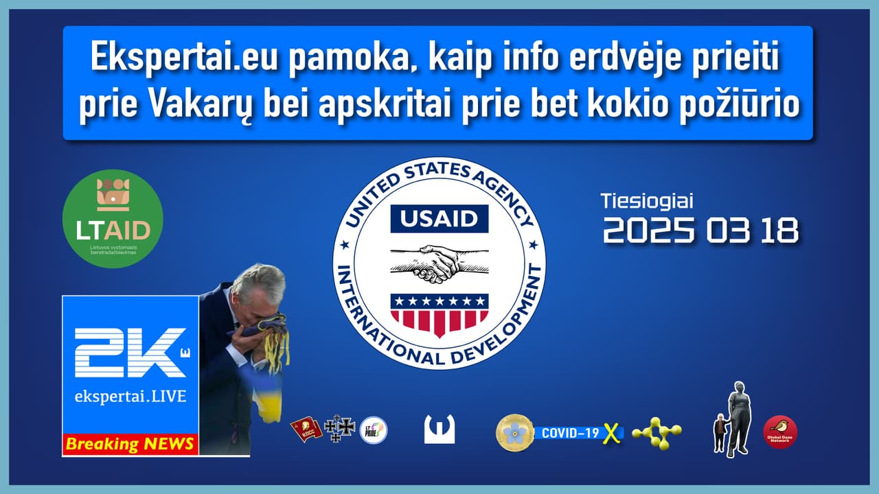 Pamoka, kaip info erdvėje prieiti prie Vakarų bei apskritai prie bet kokio požiūrio