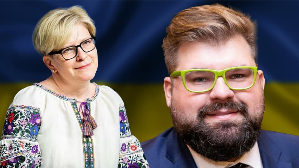 I. Šimonytė (kairėje) ir jos augintinis .