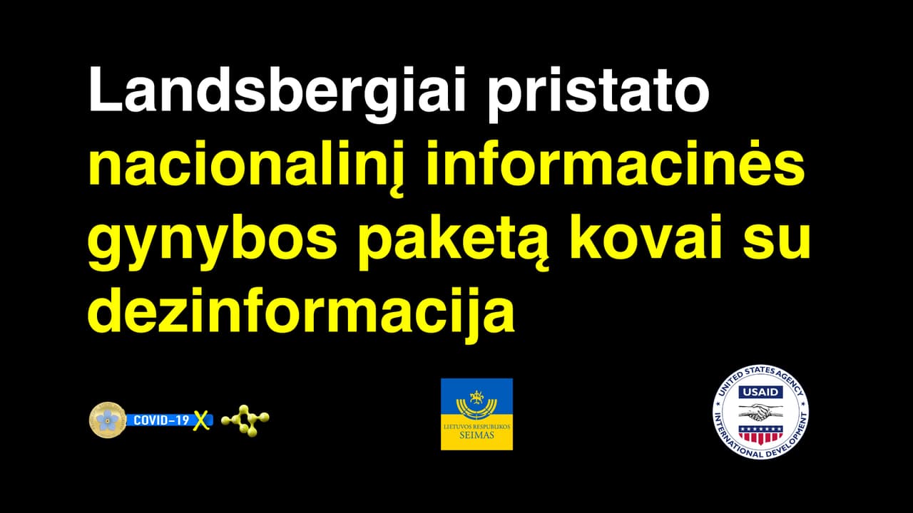 Landsbergiai aktyvina kovą prieš dezinformaciją: Tiesos ministerija jau kelyje
