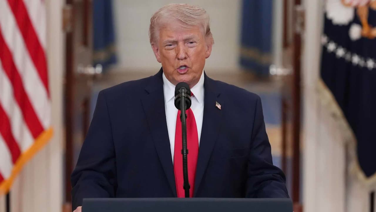 D. Trump paskelbė, kad JAV artėja prie išsivadavimo iš Irano agresijos
