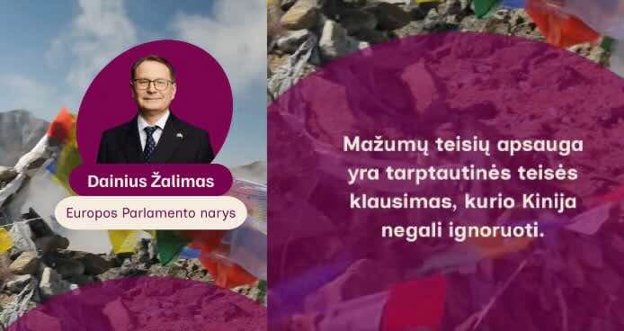 Žalimas stojo ginti tibetiečių, uigūrų ir mongolų nuo Kinijos priespaudos