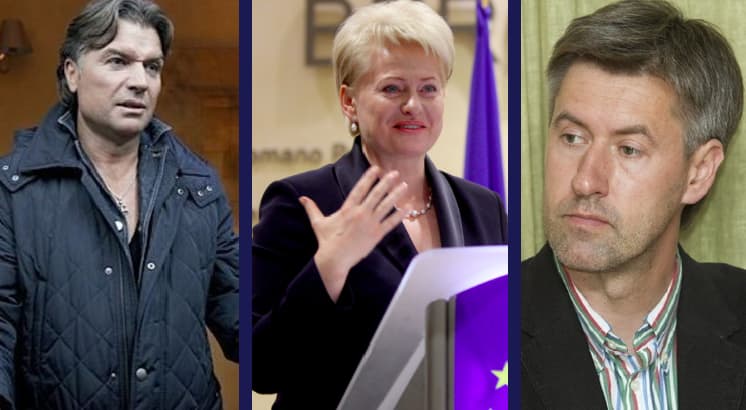 Vilniaus Versače vadinamas Remigijus Andriūnas, LR prezidentė Dalia Grybauskaitė ir buvęs žurnalo „Playboy“ redaktorius, dabartinis dienraščių lyderio redaktorius Liudas Dapkus