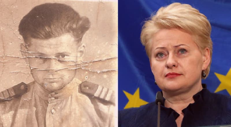 Tiesa, kad vaikai neatsako už savo tėvus. Bet tiesa ir tai, kad aukščiausių šalies vadovų biografijose negali būti nutylėti jokie svarbūs faktai, o tuo labiau piliečiams negali būti skelbiama tiesos neatitinkanti informacija. Nuotr. Polikarpas Grybauskas ir Dalia Grybauskaitė