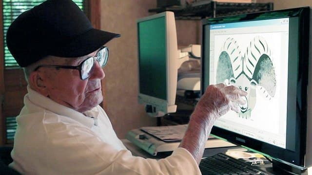 98-erių menininkas kuria nuostabius paveikslus su „MS Paint“