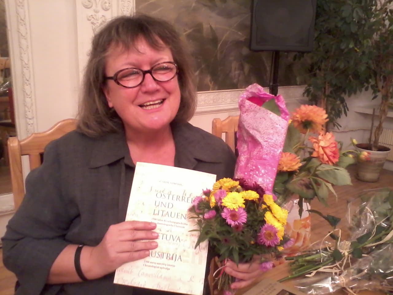 Judith Lewonig per savo knygos pristatymą Vilniaus A. Mickevičiaus bibliotekoje