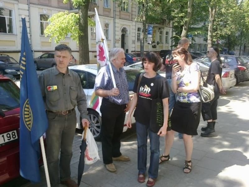 Piketas prieš juvenalinės justicijos sistemą