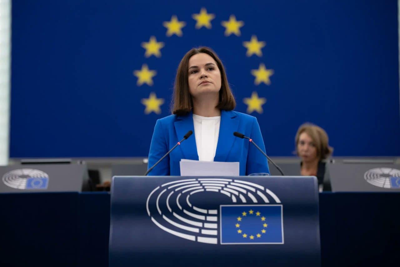 Tichanovskaja dar kartą priminė apie Baltarusijos laisvės svarbą